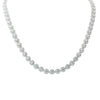 18ct White Gold Diamond Cluster Necklace-Necklace-Walker & Hall