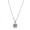 18ct White Gold 1.50ct Diamond Blossom Pendant-Necklace-Walker & Hall