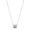 18ct White Gold .50ct Princess Cut Diamond Windsor Necklace-Necklace-Walker & Hall