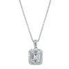 18ct White Gold .61ct Baguette Diamond Necklace-Necklace-Walker & Hall
