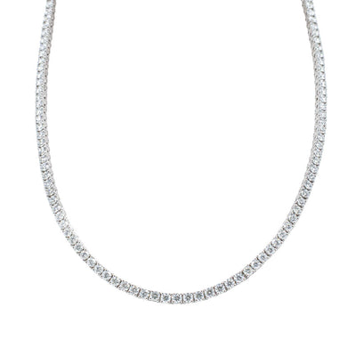 18ct White Gold 8.05ct Diamond Panorama Necklace-Necklace-Walker & Hall