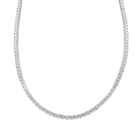 18ct White Gold 8.05ct Diamond Panorama Necklace-Necklace-Walker & Hall