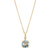 18ct Yellow Gold Aquamarine & Diamond Octavia Pendant-Necklace-Walker & Hall