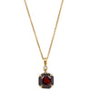 18ct Yellow Gold Garnet & Diamond Octavia Pendant-Necklace-Walker & Hall