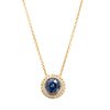 18ct Yellow Gold 1.38ct Sapphire & Diamond Isla Pendant-Necklace-Walker & Hall