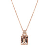 18ct Rose Gold 2.14ct Morganite & Diamond Maya Pendant-Necklace-Walker & Hall