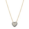 18ct Yellow Gold Sapphire & Diamond Corazon Pendant-Necklace-Walker & Hall