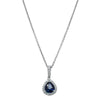 18ct White Gold Sapphire & Diamond Pendant-Necklace-Walker & Hall