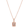18ct Rose Gold 1.94ct Morganite & Diamond Romanov Pendant-Necklace-Walker & Hall