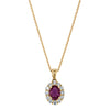 18ct Yellow Gold Ruby & Diamond Necklace-Necklace-Walker & Hall