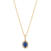 18ct Yellow Gold .82ct Sapphire & Diamond Mini Sierra Pendant-Necklace-Walker & Hall