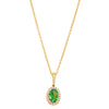 18ct Yellow Gold .82ct Tsavorite & Diamond Mini Sierra Pendant-Necklace-Walker & Hall