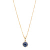 18ct Yellow Gold .88ct Sapphire & Diamond Pendant-Necklace-Walker & Hall