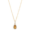 18ct Yellow Gold 1.28ct Golden Sapphire & Diamond Pendant-Necklace-Walker & Hall