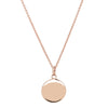 9ct Rose Gold Pebble Pendant-Necklace-Walker & Hall