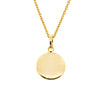 9ct Yellow Gold Pebble Pendant-Necklace-Walker & Hall