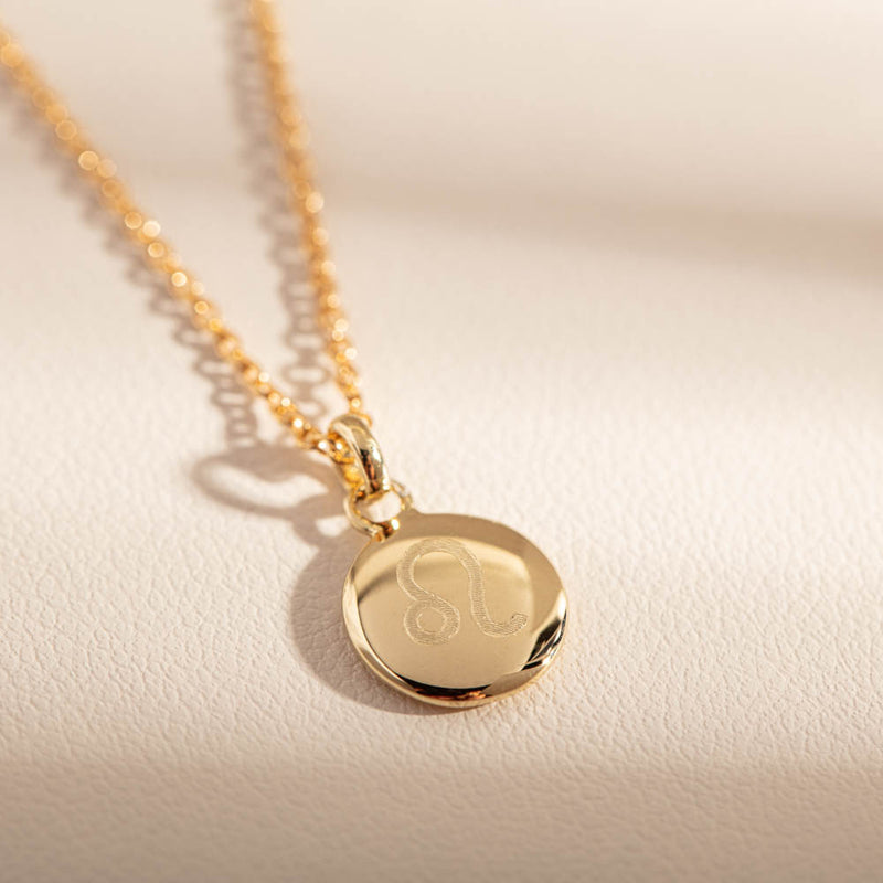 9ct Yellow Gold Mini Pebble Pendant-Necklace-Walker & Hall