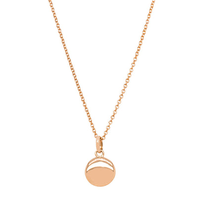 9ct Rose Gold Mini Pebble Pendant-Necklace-Walker & Hall