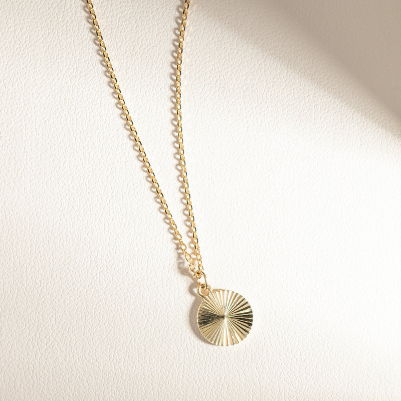 9ct Yellow Gold Mini Reflections Pendant-Necklace-Walker & Hall