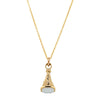 Deja Vu 9ct Yellow Gold Seal Pendant With Chain-Necklace-Walker & Hall