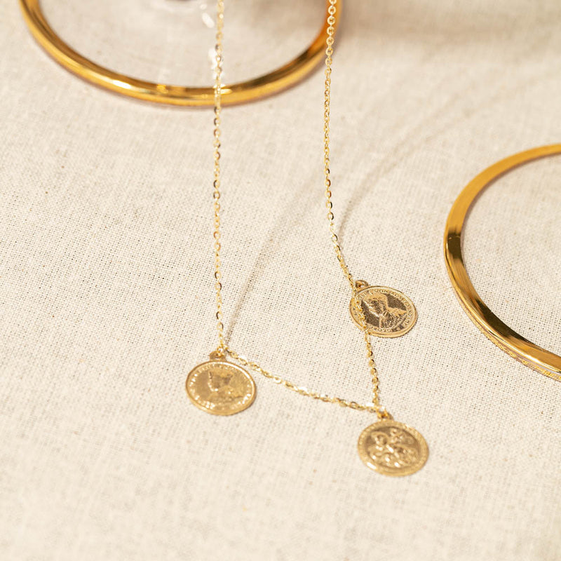 14ct Yellow Gold Sovrano Necklace-Necklace-Walker & Hall