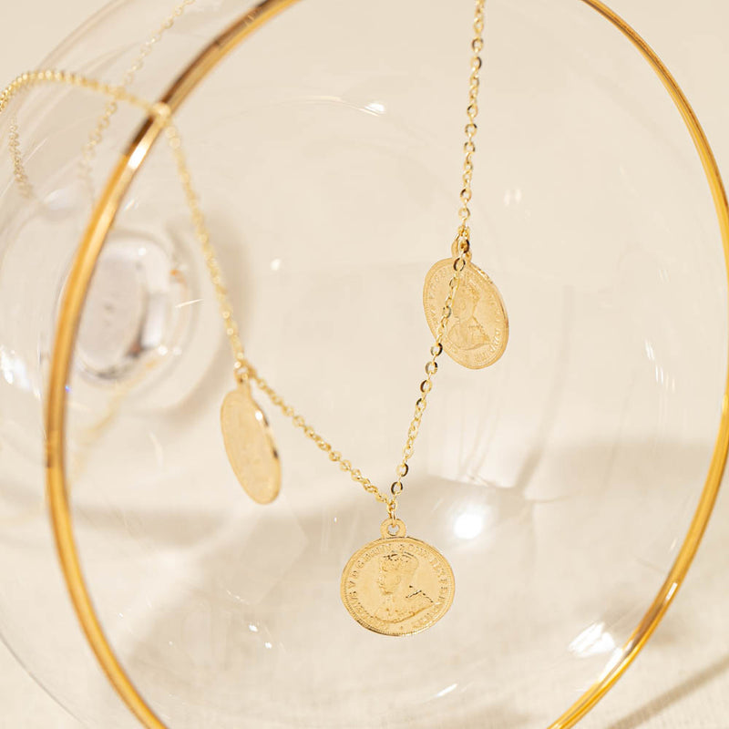 14ct Yellow Gold Sovrano Necklace-Necklace-Walker & Hall