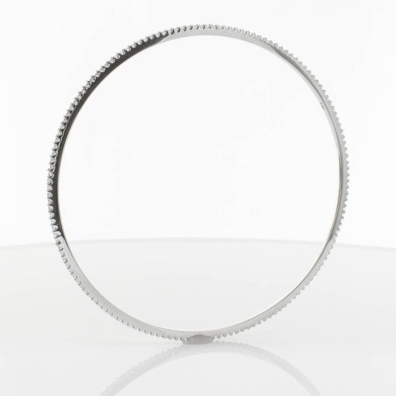 18ct White Gold 1.05ct Diamond Eternity Bangle-Bracelet-Walker & Hall