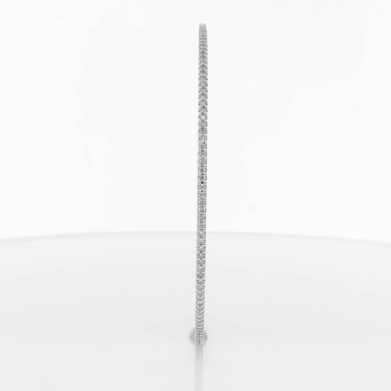 18ct White Gold 1.05ct Diamond Eternity Bangle-Bracelet-Walker & Hall