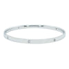 9ct White Gold Diamond Lucky Bangle-Bracelet-Walker & Hall