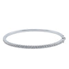 18ct White Gold 1.52ct Diamond Comet Bangle-Bracelet-Walker & Hall