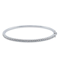 18ct White Gold 1.52ct Diamond Comet Bangle-Bracelet-Walker & Hall