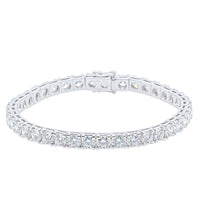 18ct White Gold 10.22ct Diamond Jubilee Bracelet-Bracelet-Walker & Hall