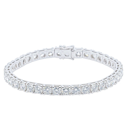 18ct White Gold 10.22ct Diamond Jubilee Bracelet-Bracelet-Walker & Hall