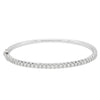 18ct White Gold Diamond Comet Bangle-Bracelet-Walker & Hall