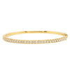 18ct Yellow Gold Diamond Comet Bangle-Bracelet-Walker & Hall