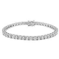 18ct White Gold 8.00ct Diamond Jubilee Bracelet-Bracelet-Walker & Hall