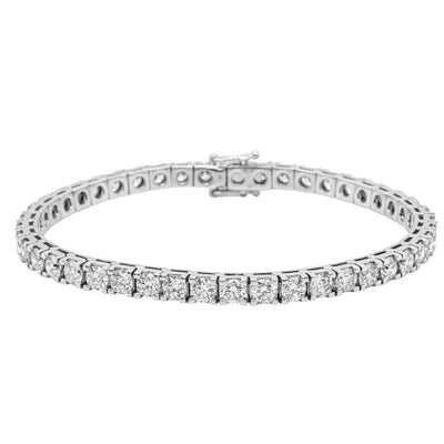 18ct White Gold 8.00ct Diamond Jubilee Bracelet-Bracelet-Walker & Hall