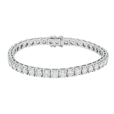 18ct White Gold 10.02ct Diamond Jubilee Bracelet-Bracelet-Walker & Hall
