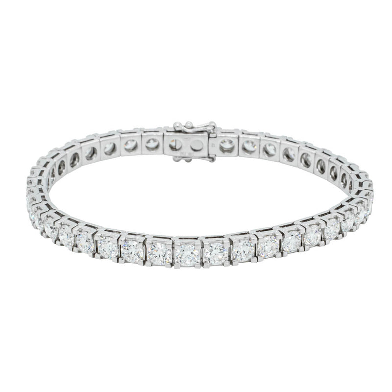 18ct White Gold 10.02ct Diamond Jubilee Bracelet-Bracelet-Walker & Hall