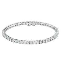 18ct White Gold 3.35ct Diamond Jubilee Bracelet-Bracelet-Walker & Hall