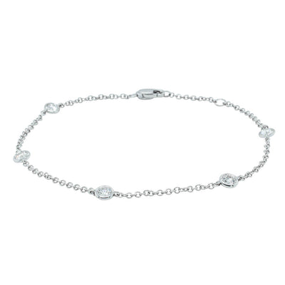 18ct White Gold Diamond Natalia Bracelet-Bracelet-Walker & Hall