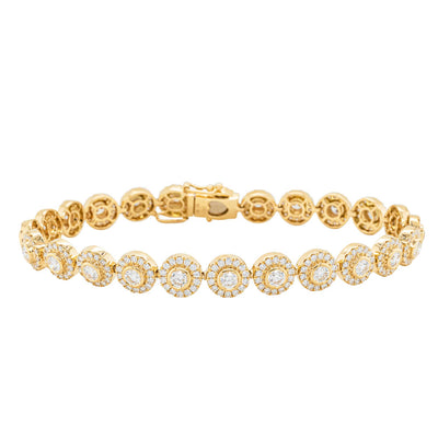 18ct Yellow Gold 4.57ct Diamond Isla Bracelet-Bracelet-Walker & Hall