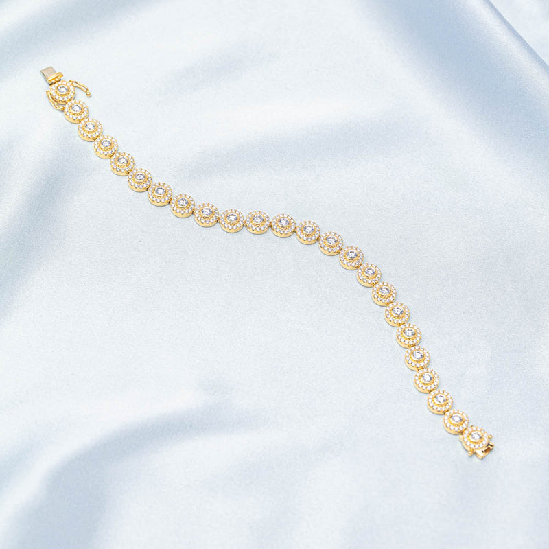 18ct Yellow Gold 4.57ct Diamond Isla Bracelet-Bracelet-Walker & Hall