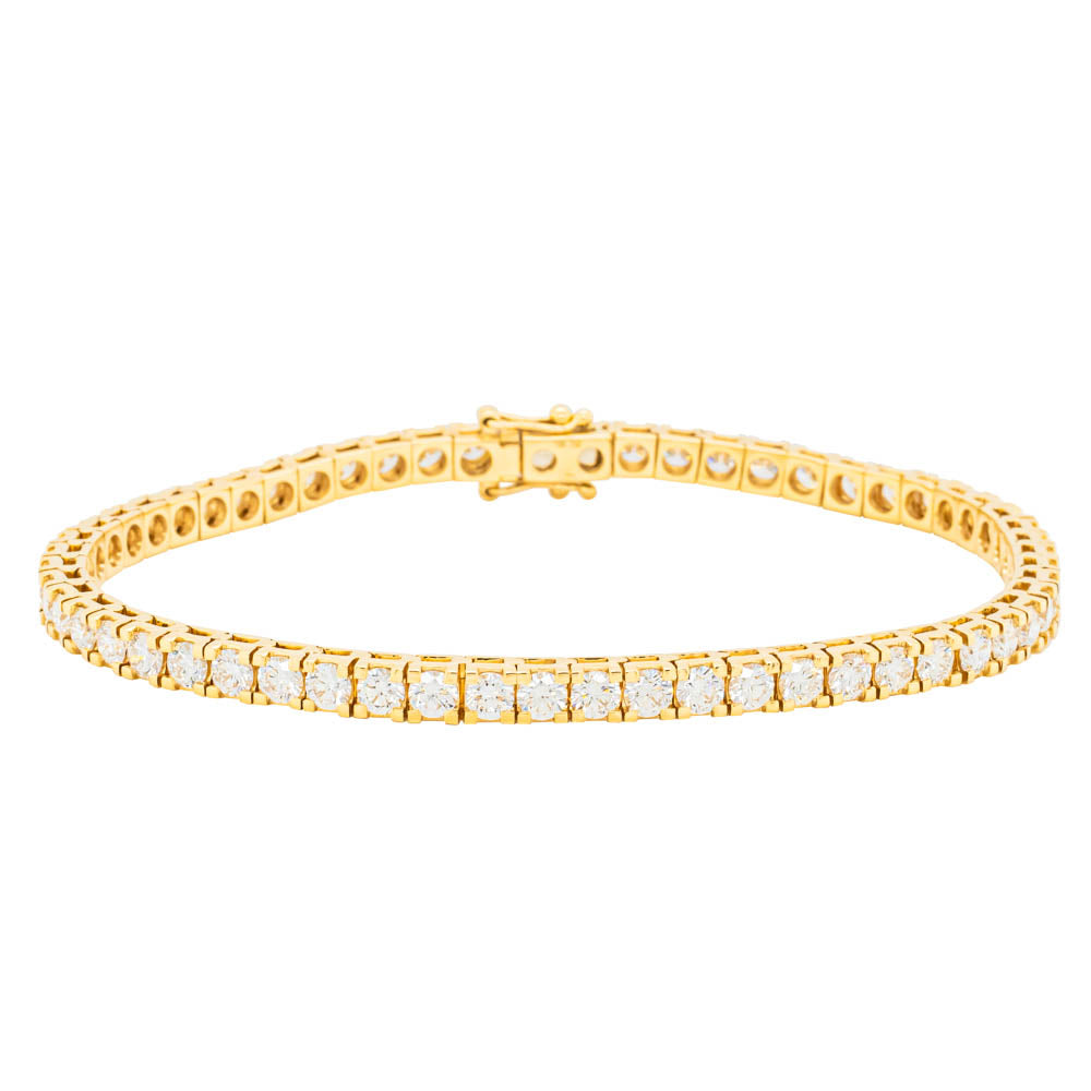 18ct Yellow Gold 5.54ct Diamond Jubilee Bracelet-Bracelet-Walker & Hall