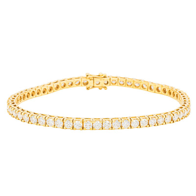 18ct Yellow Gold 5.54ct Diamond Jubilee Bracelet-Bracelet-Walker & Hall