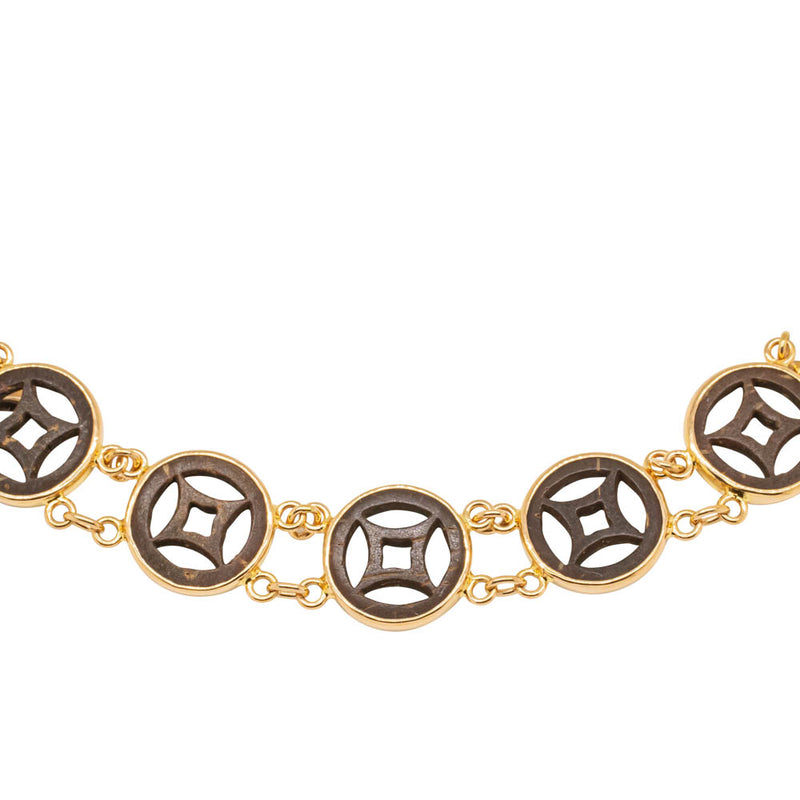 Vintage 22ct Yellow Gold Black Disc Bracelet-Bracelet-Walker & Hall