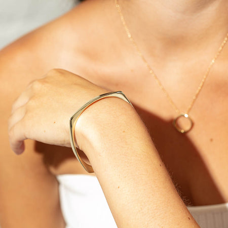 9ct Yellow Gold Eos Bangle-Bracelet-Walker & Hall