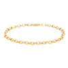 9ct Yellow Gold Oval Belcher Bracelet-Bracelet-Walker & Hall