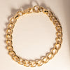 9ct Yellow Gold Curb Link Bracelet-Bracelet-Walker & Hall