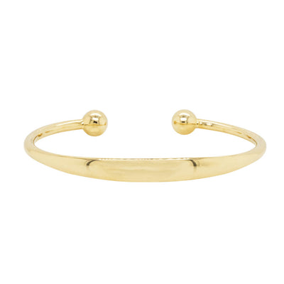 9ct Yellow Gold Baby Cuff-Bracelet-Walker & Hall